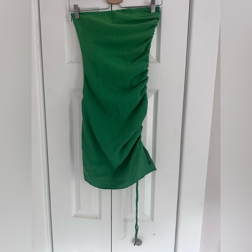 SNDYS with Molly King Sz 0 Green Strapless Dress